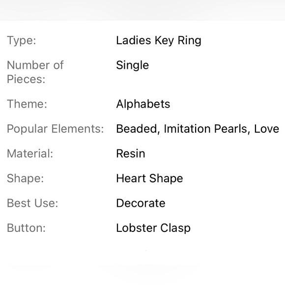 Pearl bracelet key chains with gold hardware shells resin, lobster clasp - Picture 8 of 8